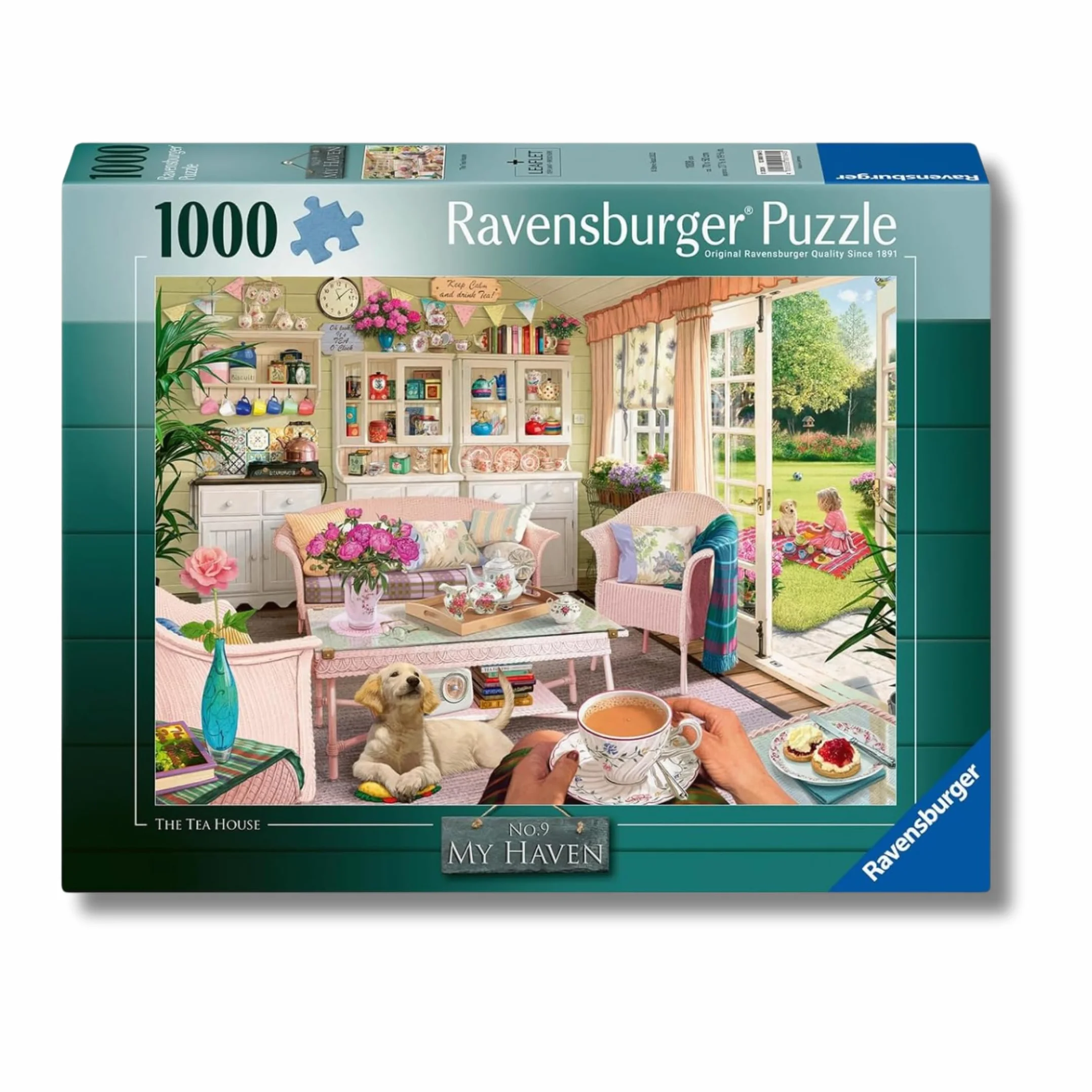 Ravensburger My Haven No.9 - Puzzle da 1000 pezzi The Tea House per adulti e bambini dai 12 anni