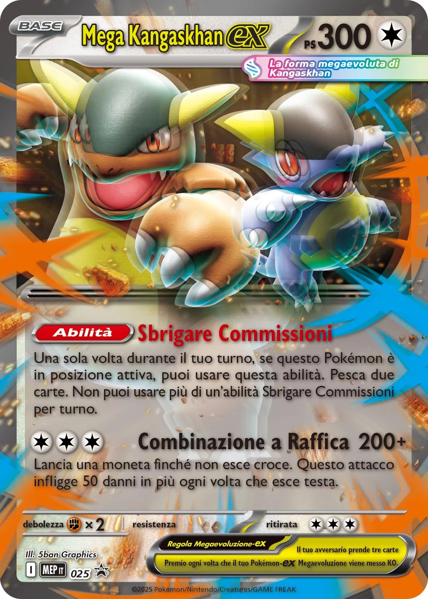 Pokémon: collezione Mega Kangaskhan-ex del GCC Pokémon (una carta promozionale olografica, una carta promozionale lenticolare gigante e quattro buste di espansione)