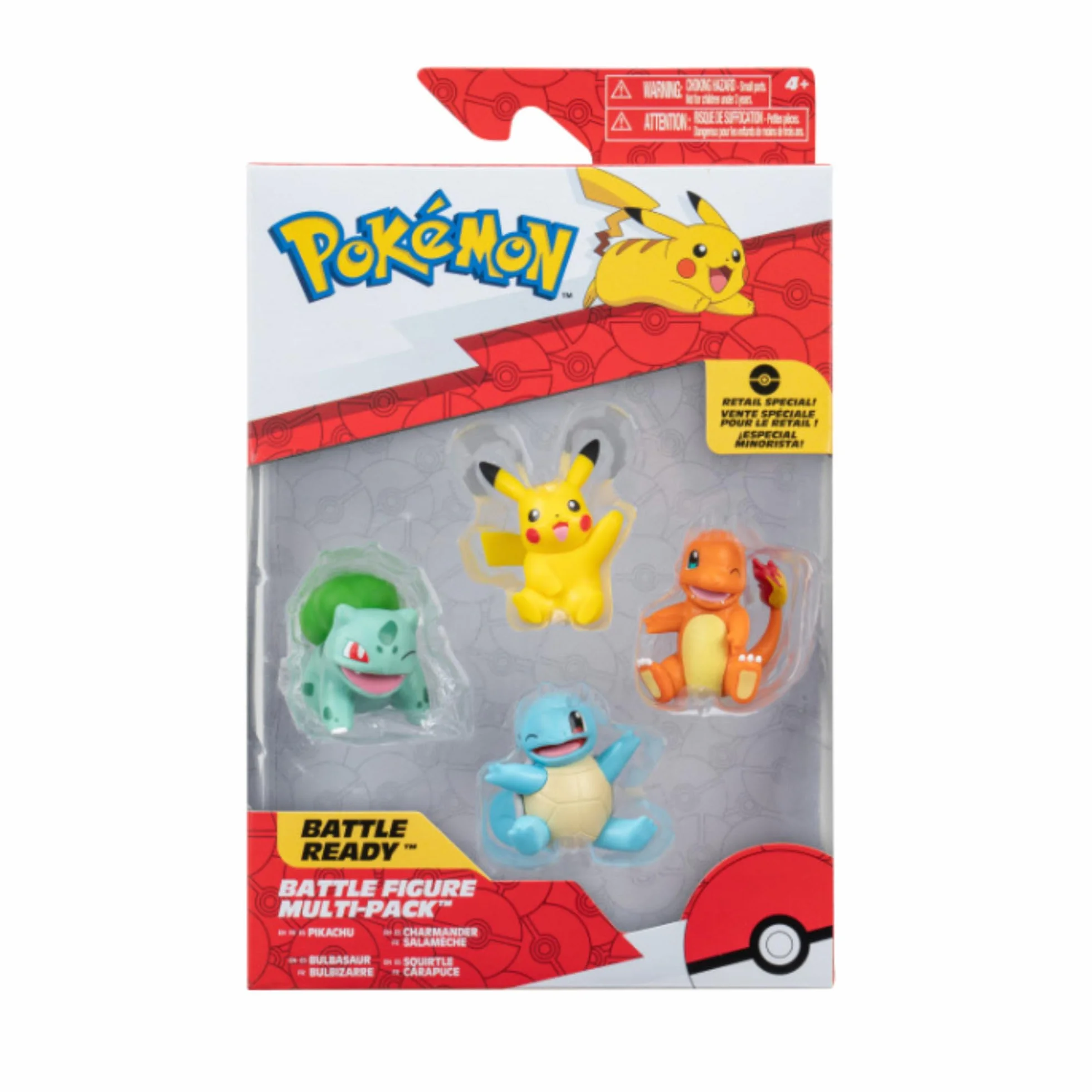 Pokemon Match Figure; Pikachu, Bulbasaur, Charmander, Squirtle 5 cm Figura