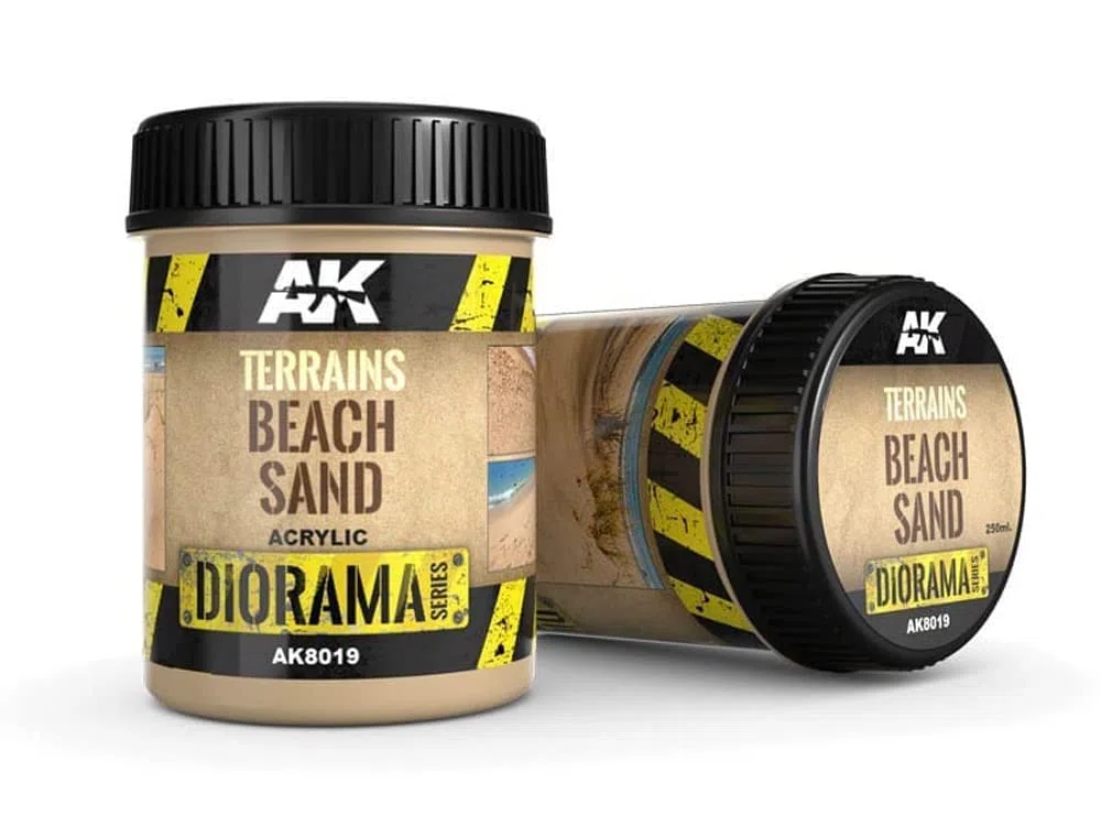 AK INTERACTIVE : Pasta Terrains Effetto Sabbia Di Spiaggia - 250ml (Acrilico)