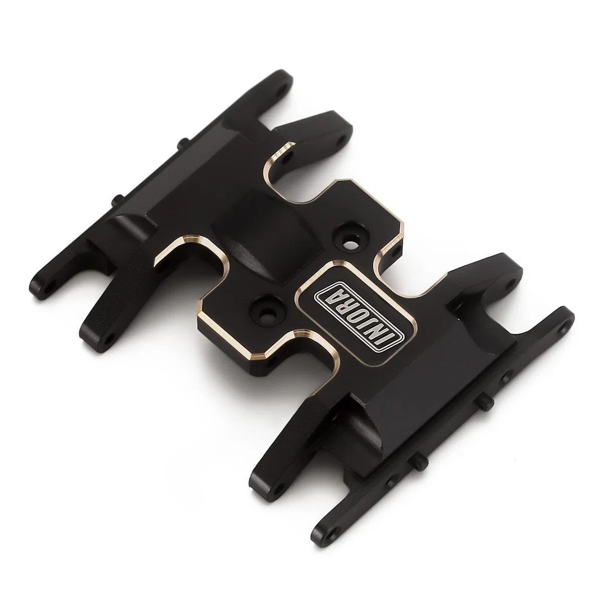 INJORA RC Skid Plate Rivestimento Nero Pesante Contrappeso Telaio Accessori Piastra Paramotore per 1/24 RC Crawler Car Axial SCX24 Aggiorna Le Parti