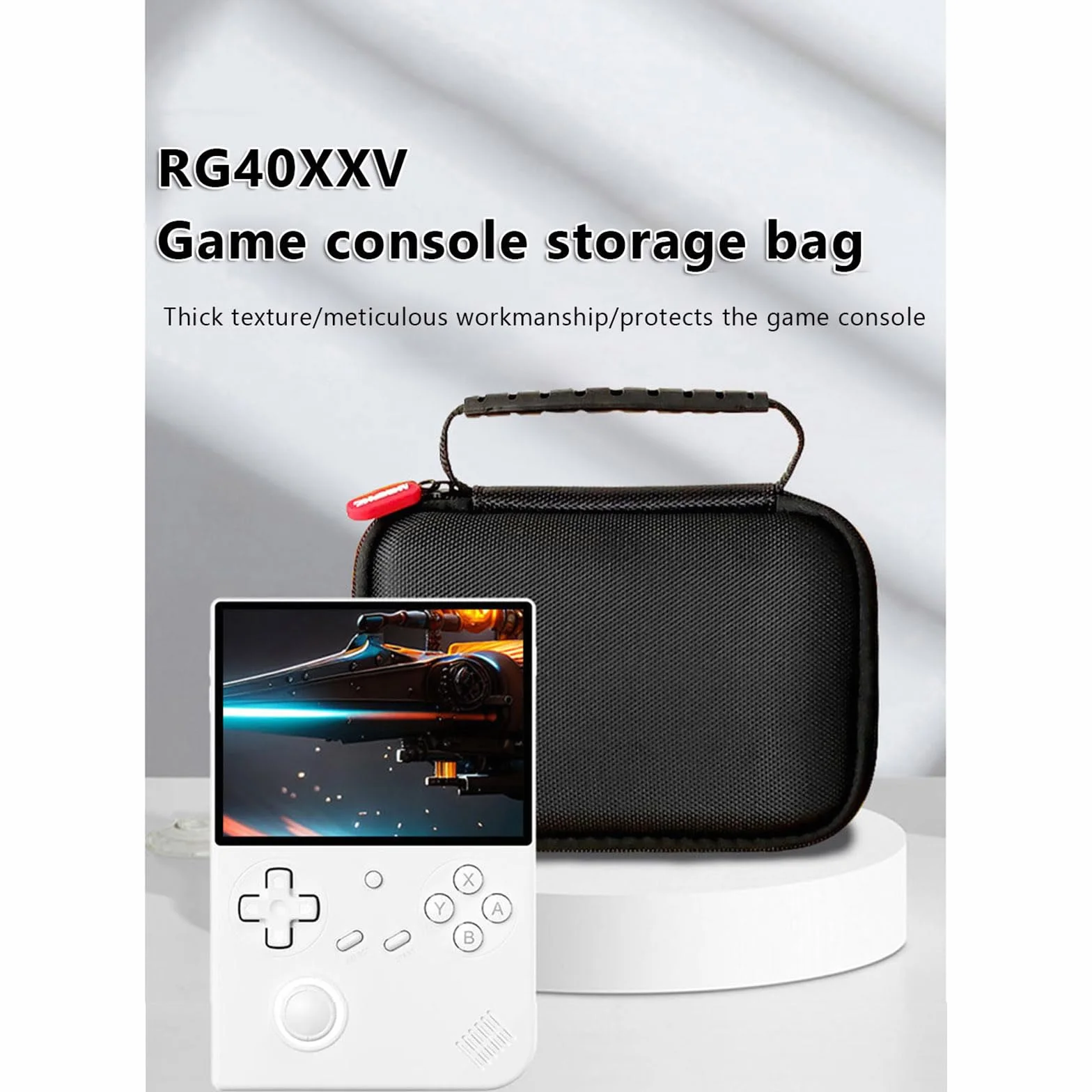 Custodia da trasporto per console di gioco portatile Anbernic RG40XXV, custodia in EVA compatibile con console di gioco RG40XXV e accessori, scatola organizer da viaggio resistente alle