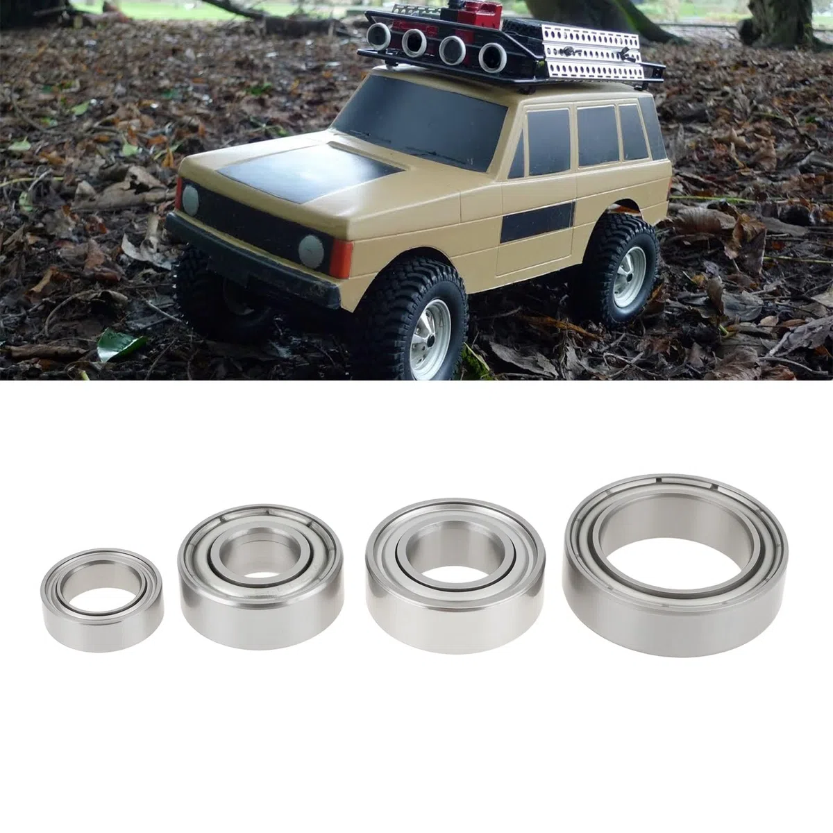 Confezione da 22 cuscinetti completi compatibili con Ta-miya CC-02 Chassis Sostituire OEM TAM54910 RC cuscinetti a sfera 850 1150 1260 1510