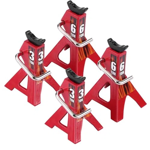 Akozon Metallo 6 TON, Jack Stand per D90 Axial Bluetooth Fire Alarm 3 Simulation Vehicle Bodies Scale Accessori Operati 12vdc 24v Wraith SCX10 1 10 RC Crawler Car Giocattoli di Simulazione