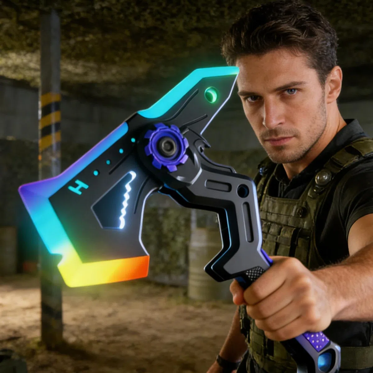 Générique Accessori Cosplay,Ascia di gioco di ruolo trasformabile con luci RGB,Accessori Costume Cosplay | Ideale per spettacoli di feste in costume convenzioni foto e