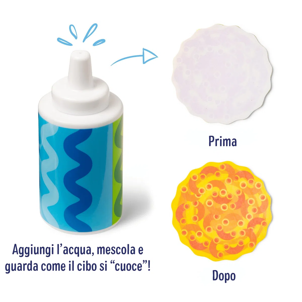 Melissa & Doug Set Water WOW! Piano Cottura - Fornello Giocattolo Cuoci e Mescola, Gioco Educativo con Cibo che Cambia Colore con l'Acqua, Regalo per Bambini e Bambine, 3+ Anni