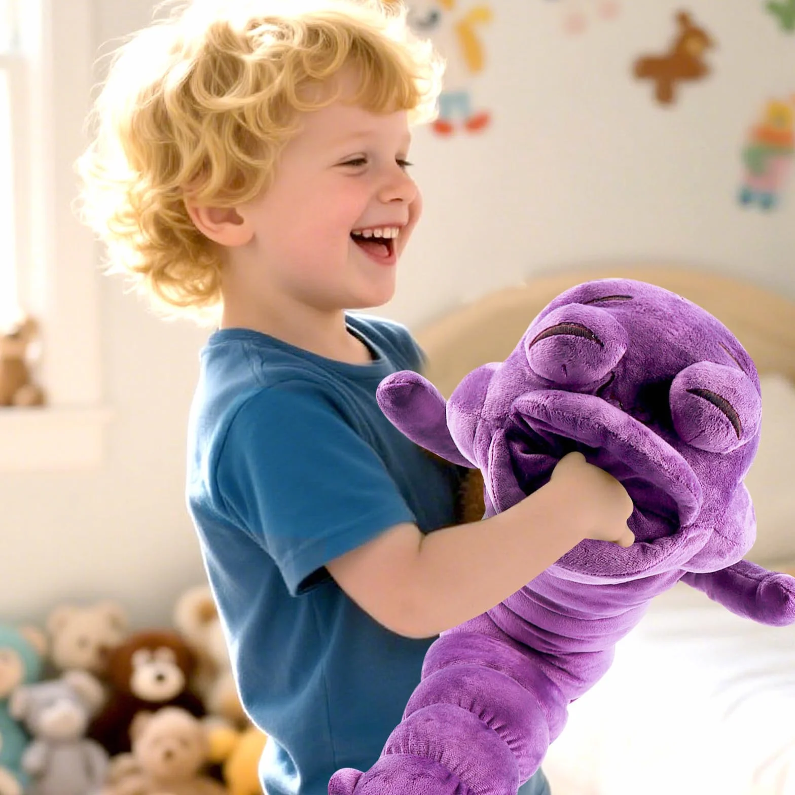 Peluche Toji Worm, grande peluche Toji Fushiguro Worm, morbido peluche ispirato agli animati, cuscino in peluche Fushiguro Worm, decorazione ideale per gli appassionati di animati