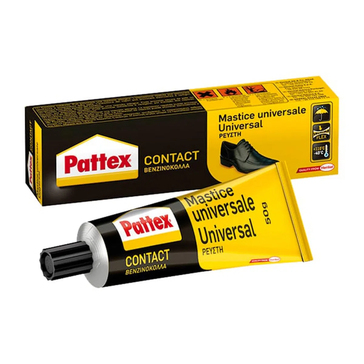 La zappa Mastice "Pattex" universale adesivo a contatto per incollaggio (50 gr1 Pezzo)