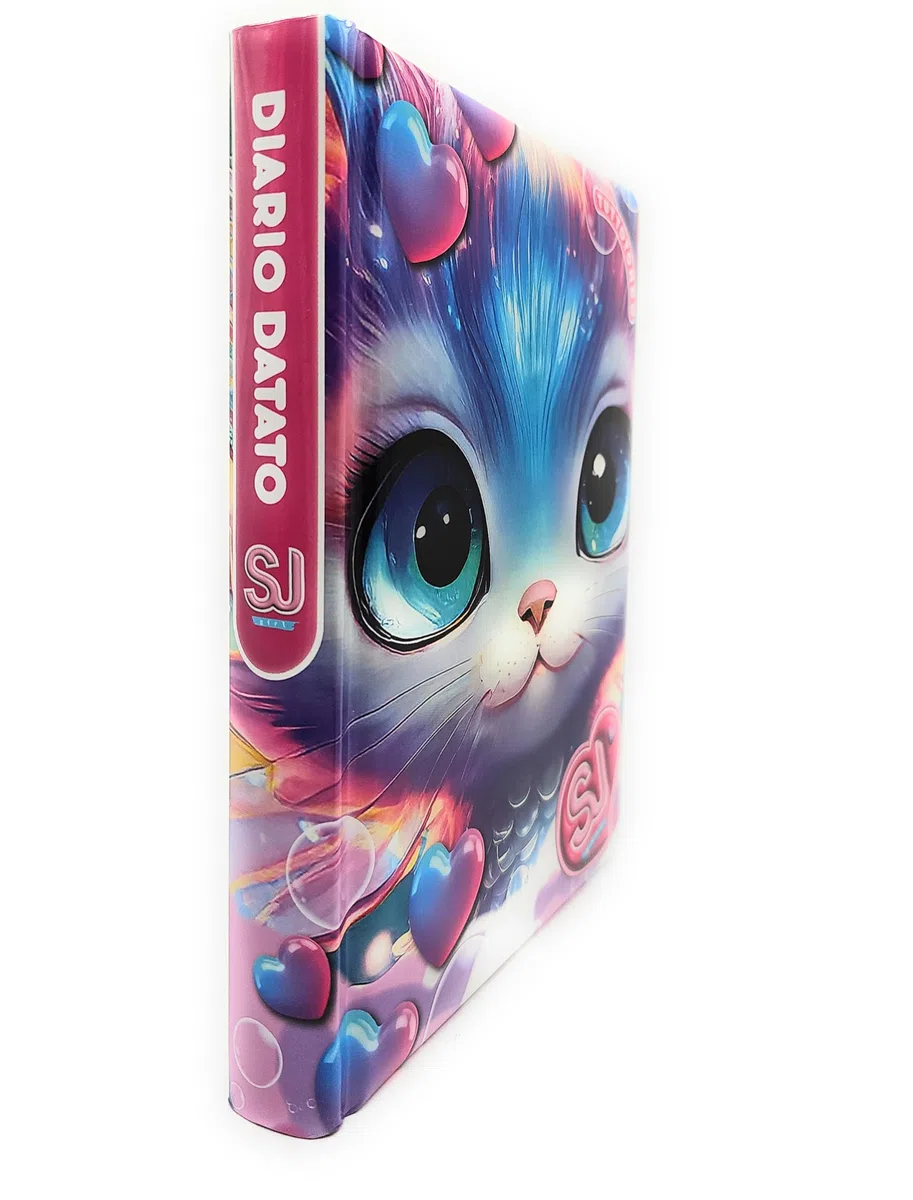 DIARIO AGENDA SCUOLA datato 2025/2026 SEVEN SJ GANG ANIMALI GIRL (Gattino)