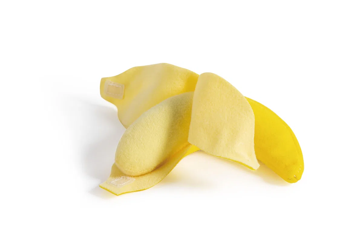Hape Cesto di frutta per bambini | Alimenti giocattolo in legno resistente per bambini