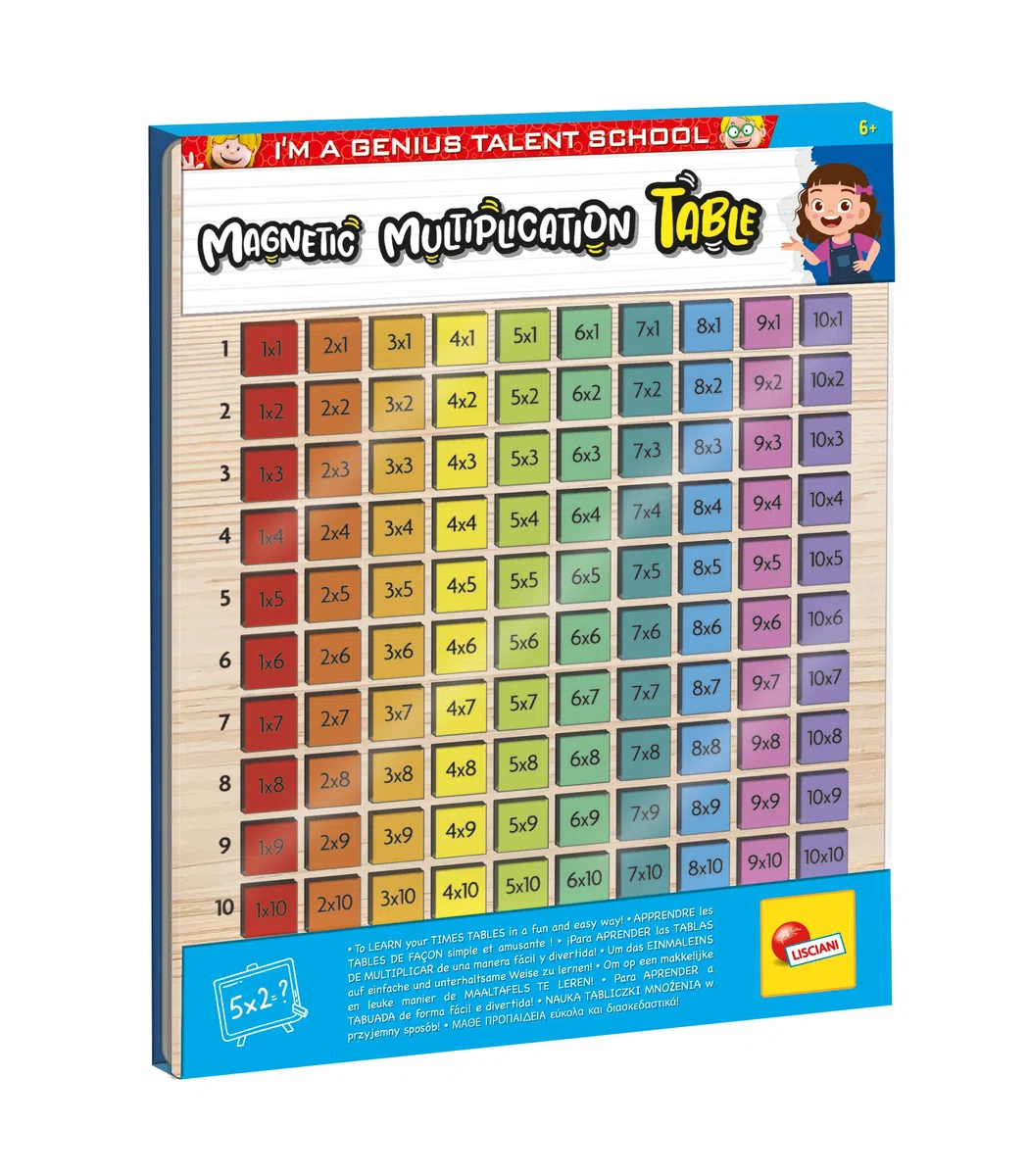 Liscianigiochi EX105502 - Lavagna Magnetica Pitagora, Multicolore