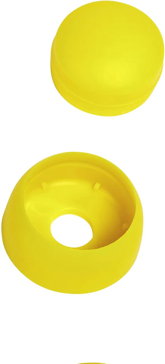 Copribullone giallo per torre/altalena, confezione da 20 pezzi