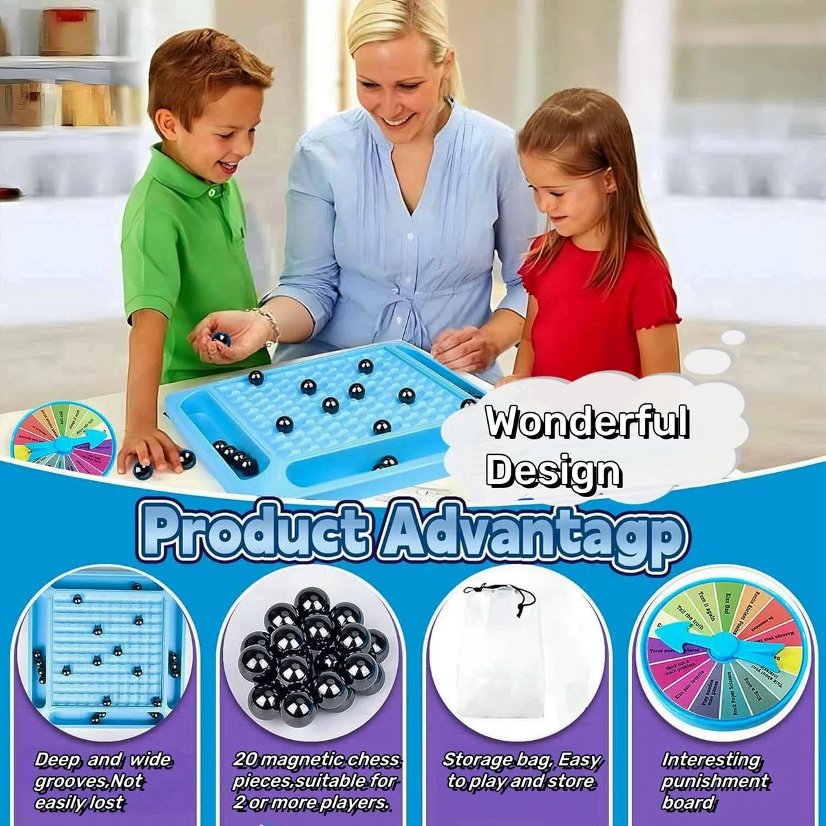 Scacchi Magnetici, Set di Scacchi Magnetici Sctnny con Disco di Pena, Gioco da Tavolo Magnetico, Gioco di Scacchi Magnetici con Pietre Magnetiche, Set di Accessori per Feste per Incontri Familiari