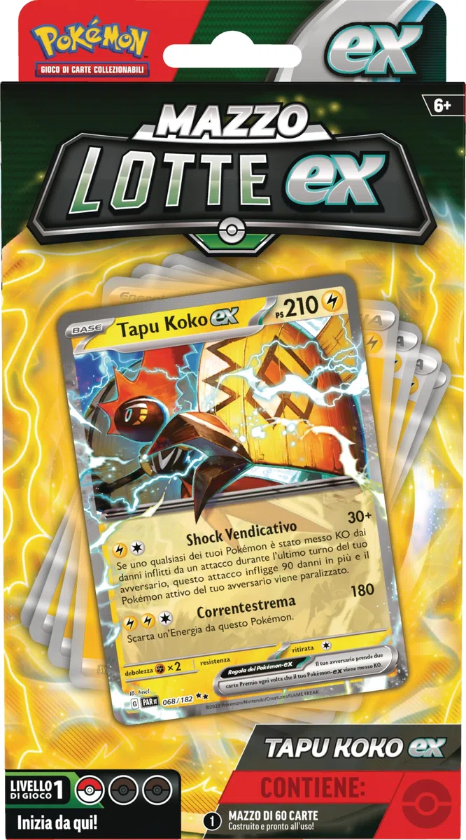 GCC Pokémon: mazzo Lotte ex Tapu Koko-ex (mazzo di 60 carte pronto all’uso)