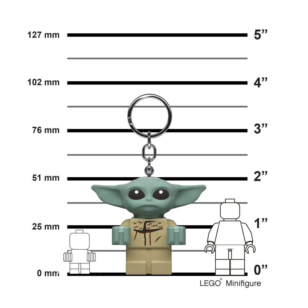 LEGO Star Wars The Mandalorian – Grande figura alta 5,1 cm – Grogu (KE179AH), Verde, Large - 2 inches tall