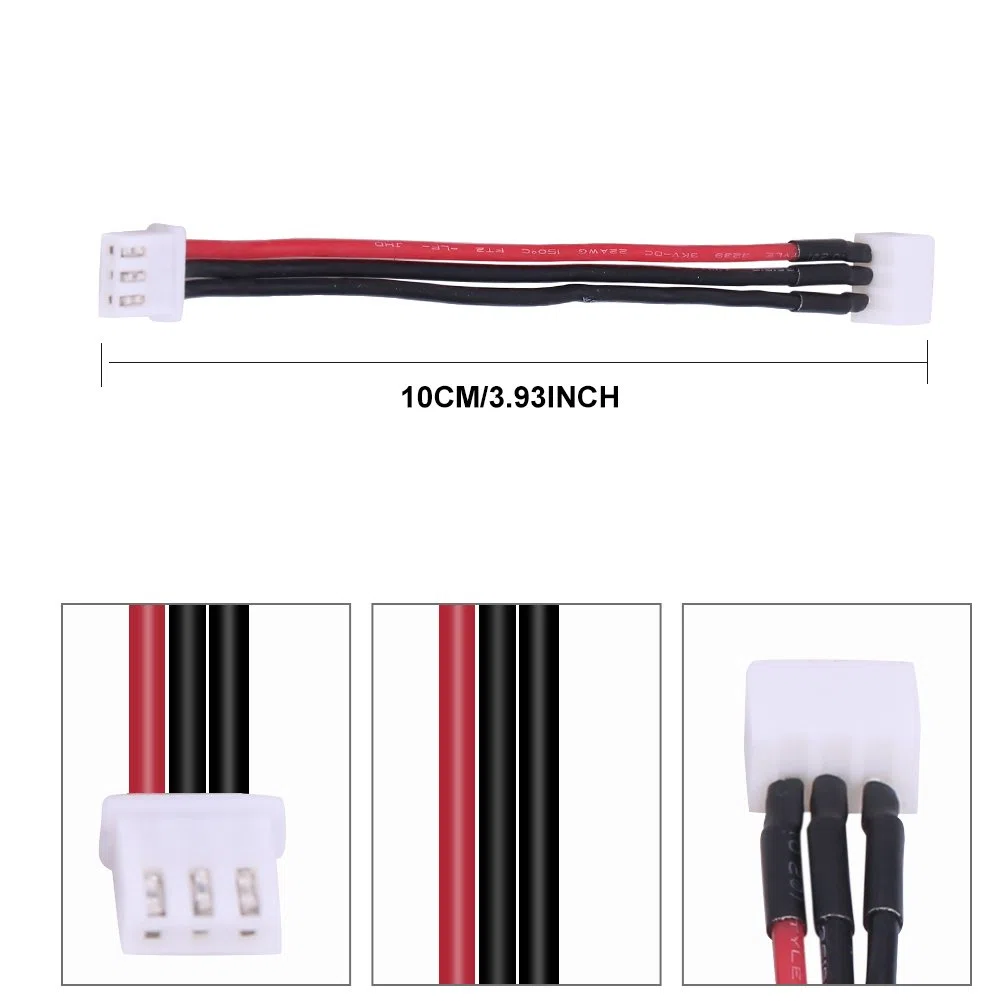 Cavo di prolunga della batteria al litio, Cavo di bilanciamento in silicone Cavo Connettore 10CM incluso 2S / 3S / 4S / 5S / 6S