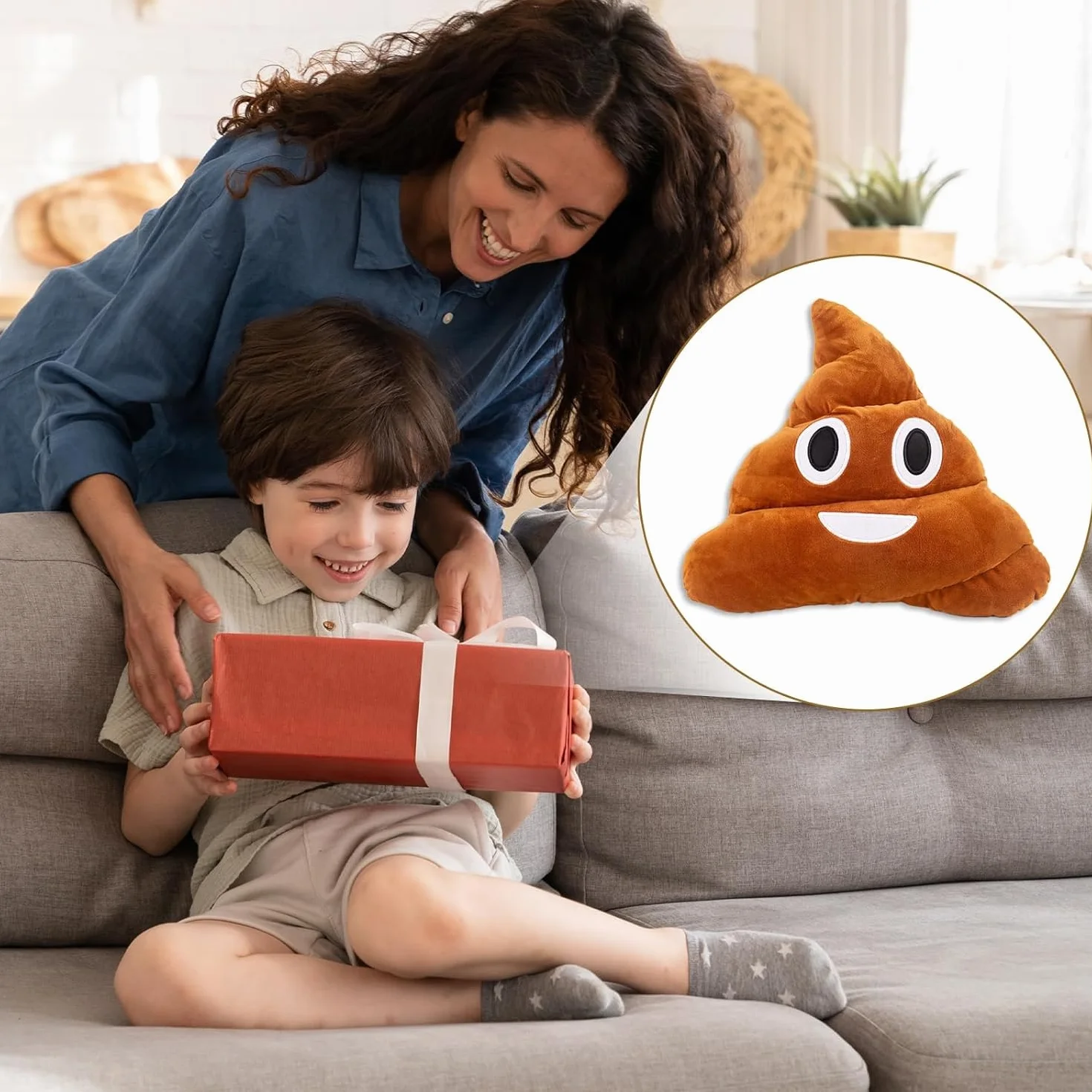 35 cm Pupazzo in peluche a forma di cacca, scherzo a forma di pile di cacca, cuscino in peluche a forma di cacca, pupazzi di cacca in peluche, giocattolo carino a forma di cacca, regali per bambini e
