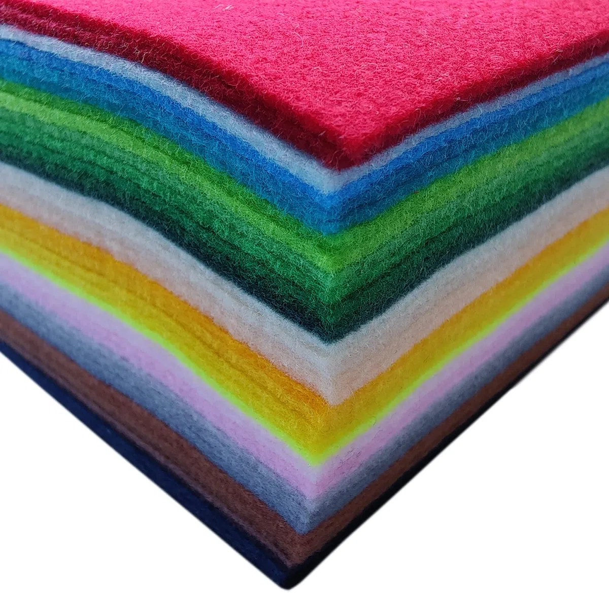 Feltro Artigianale, Foglio di Feltro 40 colori, Tessuti per Cucire, Panno in Tessuti per Decorazioni Fai da Te e Progetti per Feste per Bambini (20x30cm)