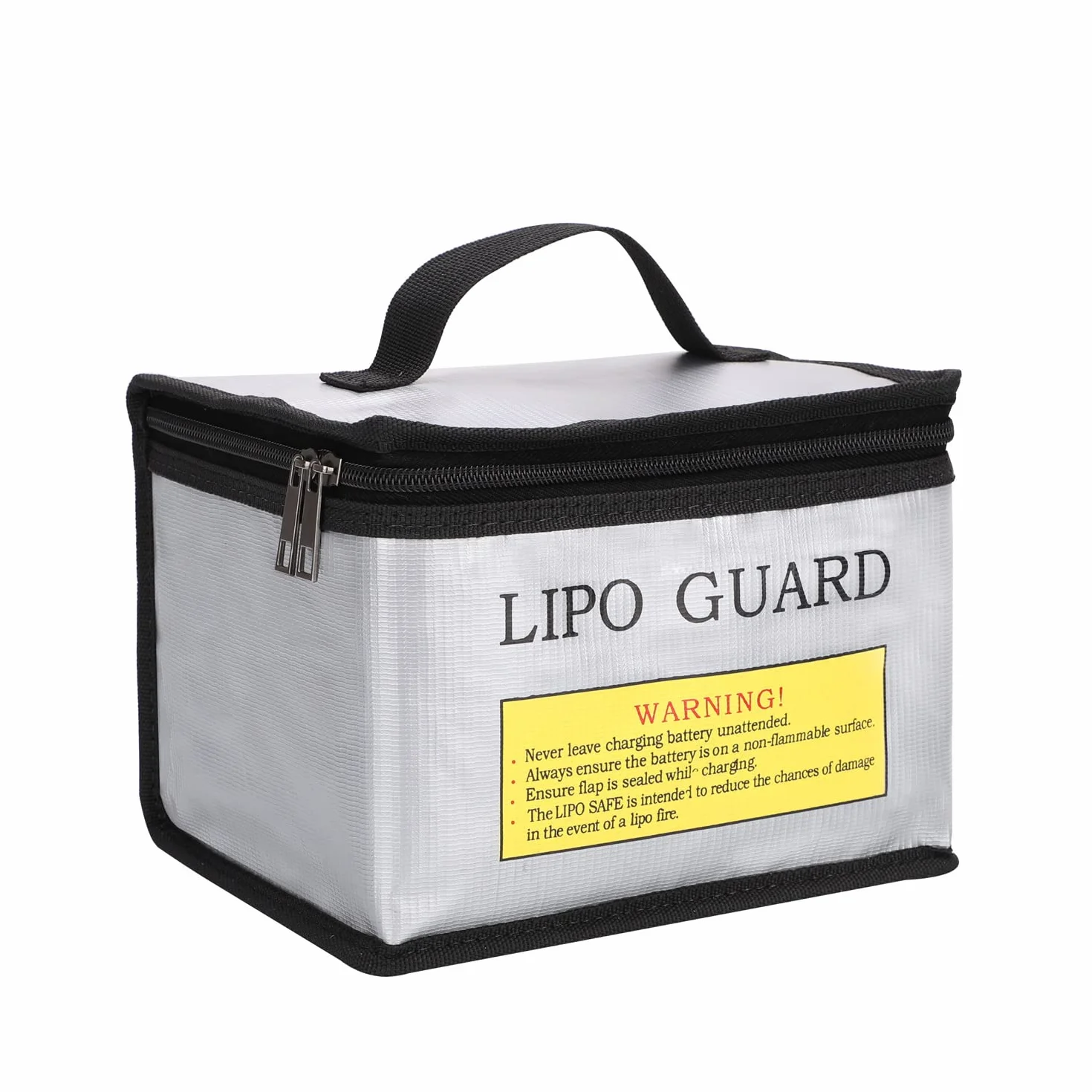 WANGCL Lipo Borsa per Batteria a Prova di Fuoco Impermeabile Lipo Borsa di Ricarica Lipo Lipo per Batteria Li-po Drone Batteria Power Bank 215x145x165mm - Sliver