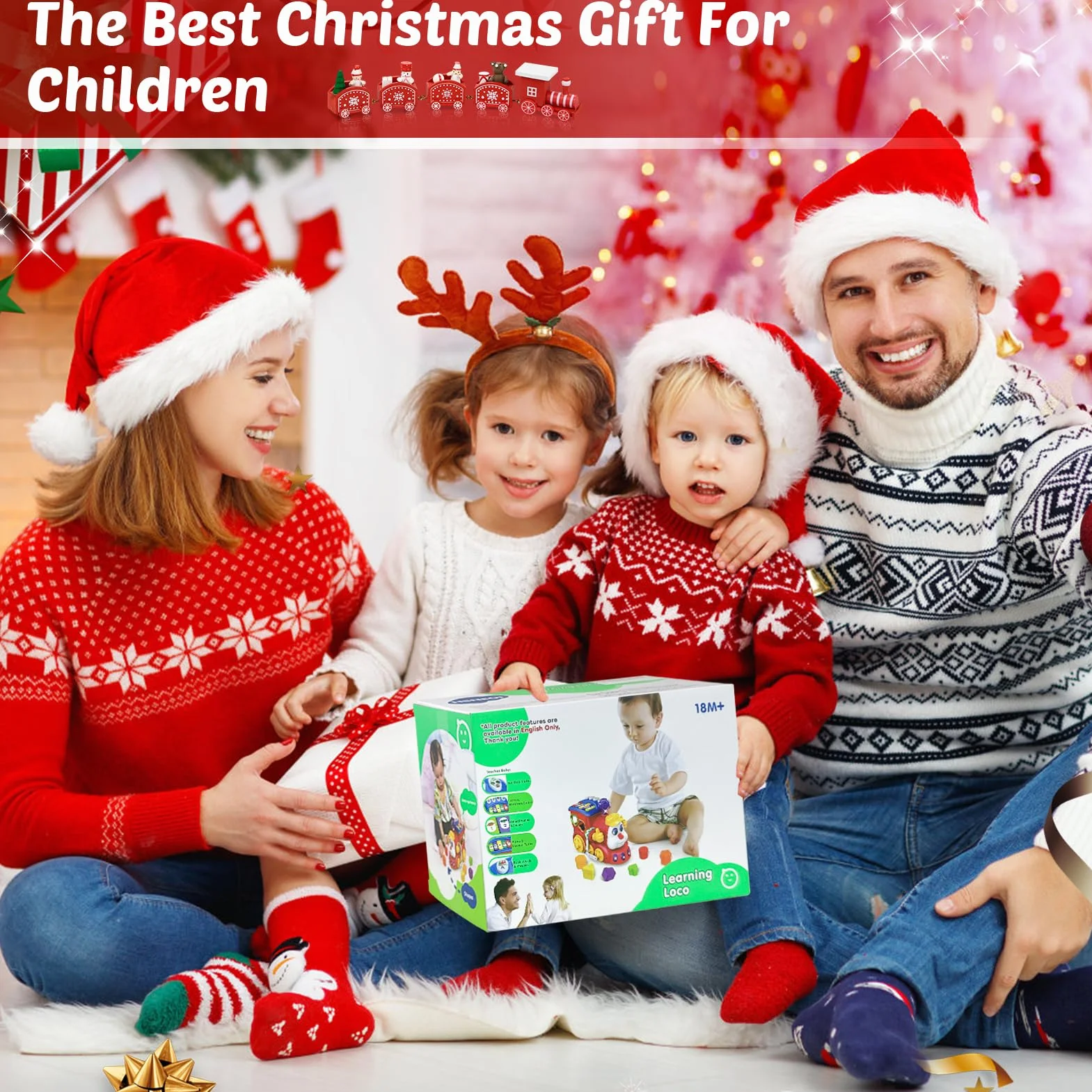Giochi Bambini 1 2 Anno Treno Musicale Giocattoli Regalo Bambino 1 Anno Educativi l'apprendimento con luci/musicali Compleanno Natale Bambino Bimba Giochi Montessori 1 2 3 Anno Neonato 6 9 12 18 Mesi