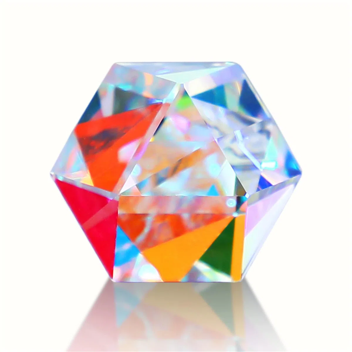Colore Cristallo sfaccettato ottico Prisma Fascio Splitter Luce Rifrangente Fotografia Scienza Prismi di vetro per bambini