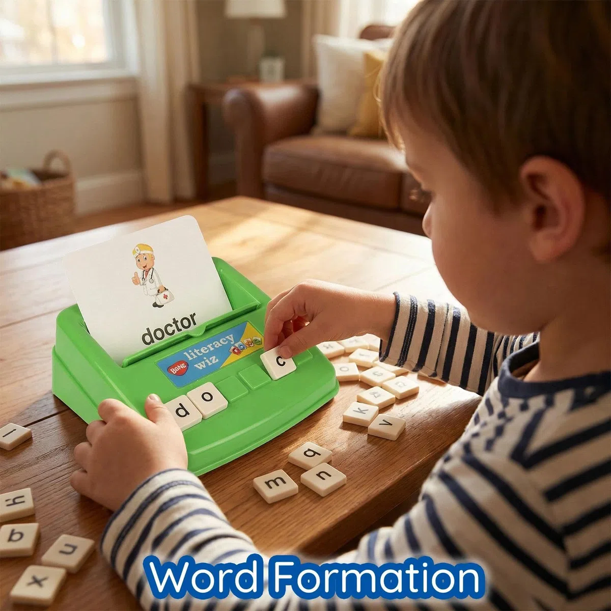 BOHS Gioco per Imparare l'Inglese con Parole Minuscole - 60 Schede Flash - Giocattoli Educativi per Bambini Prescolari