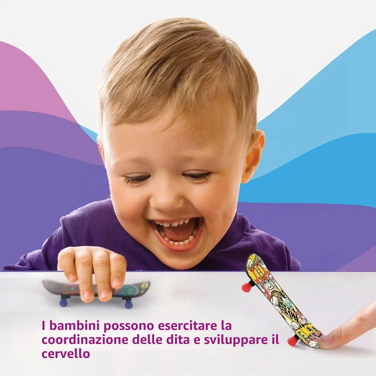 Skateboard Finger, 20 Pezzi Mini Skate Board Professionale Skate per Dita Mini Dito da Skateboard per Bambini Compleanno, Regali di Natale, Premi per Lezioni Scolastiche (Colore Casuale)