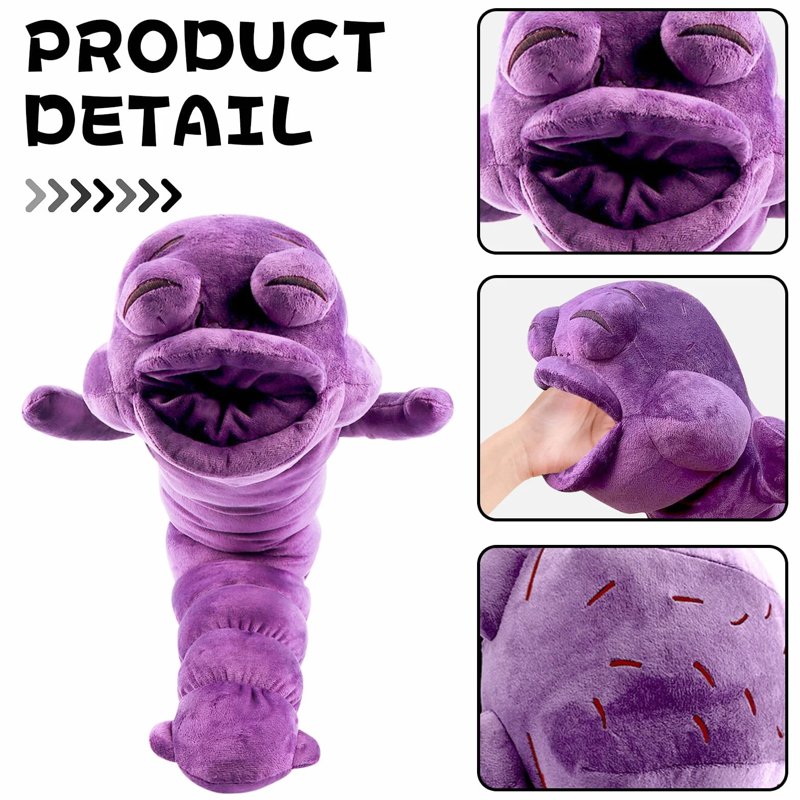 Peluche Toji Worm, grande peluche Toji Fushiguro Worm, morbido peluche ispirato agli animati, cuscino in peluche Fushiguro Worm, decorazione ideale per gli appassionati di animati