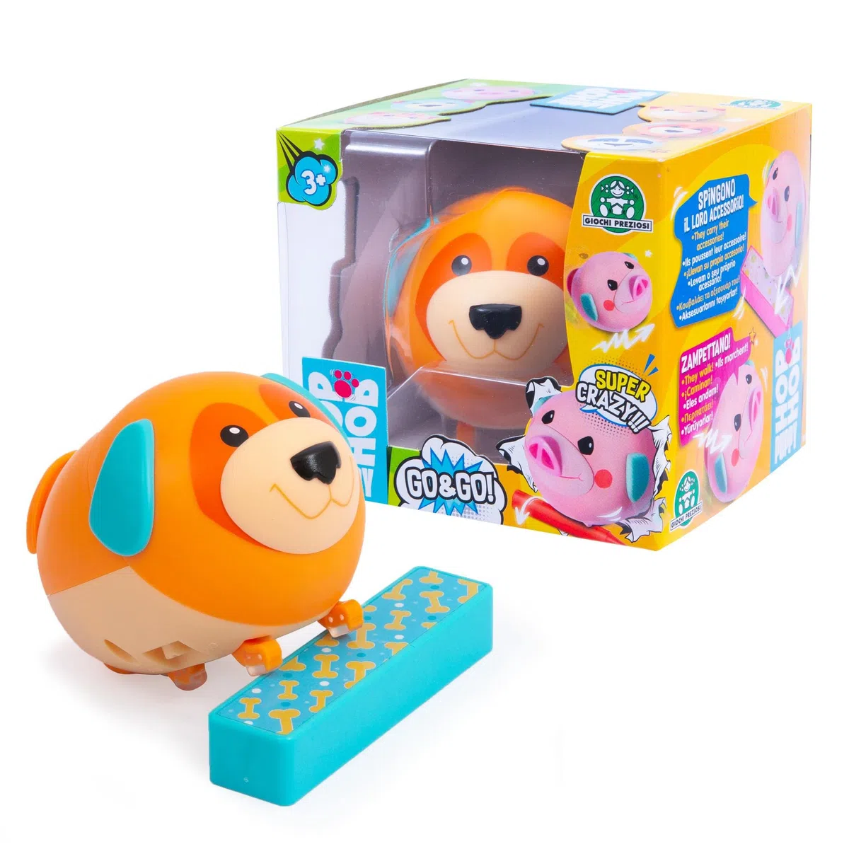 Giochi Preziosi Hop Hop Puppy - Go & Go Versione Cane Gli Hop Hop Puppy Corrono Girano, Ruotano Ma Tornano Sempre In Piedi, Per Bambini A Partire Dai 3 Anni, Hpu04700