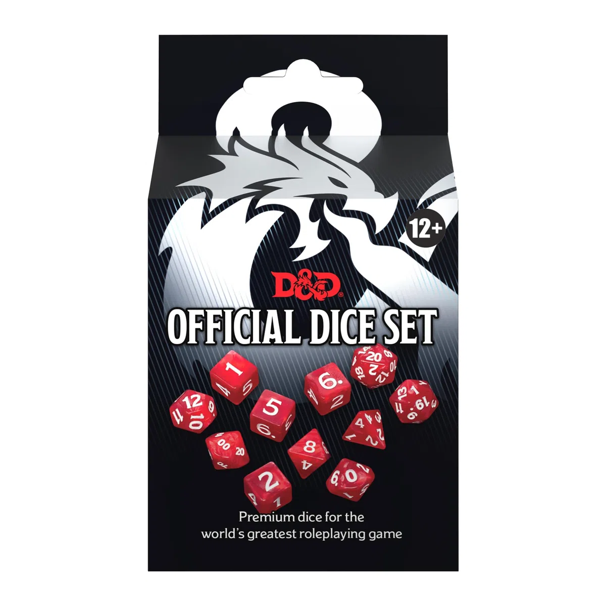 Dungeons & Dragons - Set di dadi ufficiali: Set di dadi per giochi di ruolo in plastica poliedrici