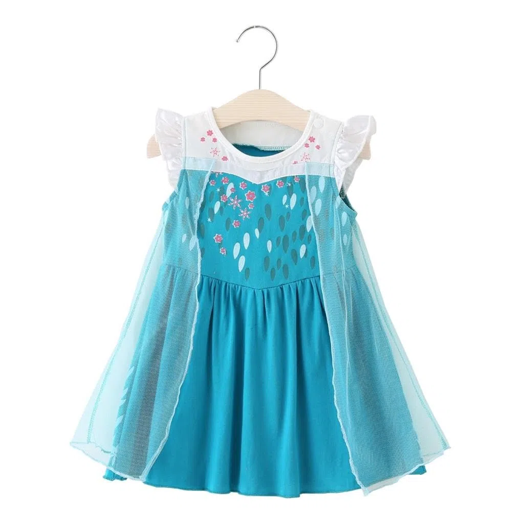 Lito Angels Vestito Principessa Biancaneve per Bambina, Abito in Tulle Leggero per Uso Quotidiano, Set con Mantello e Cerchietto per Compleanno, 6 Mesi - 6 Anni