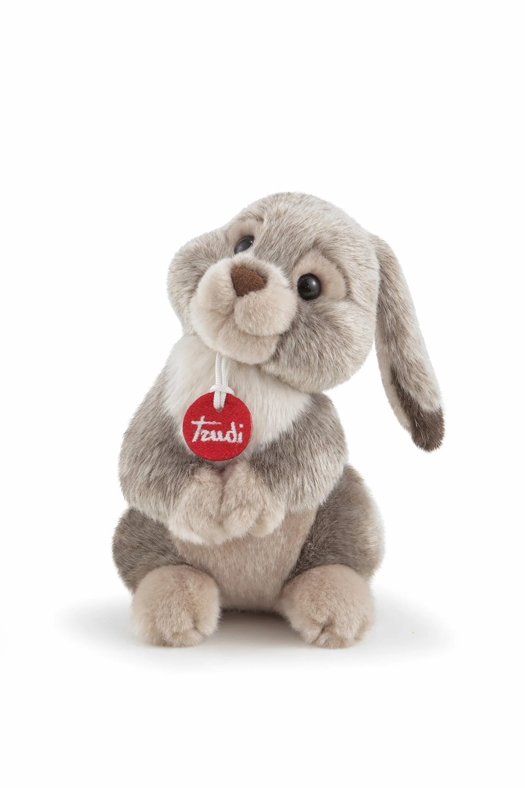 Trudi Leprotto Lino Coniglio leprotto peluche Park Collection. Peluche Regalo di Natale. Animali del bosco | 12x19x15cm taglia S | Collezione Parco dello Stelvio | modello 24013