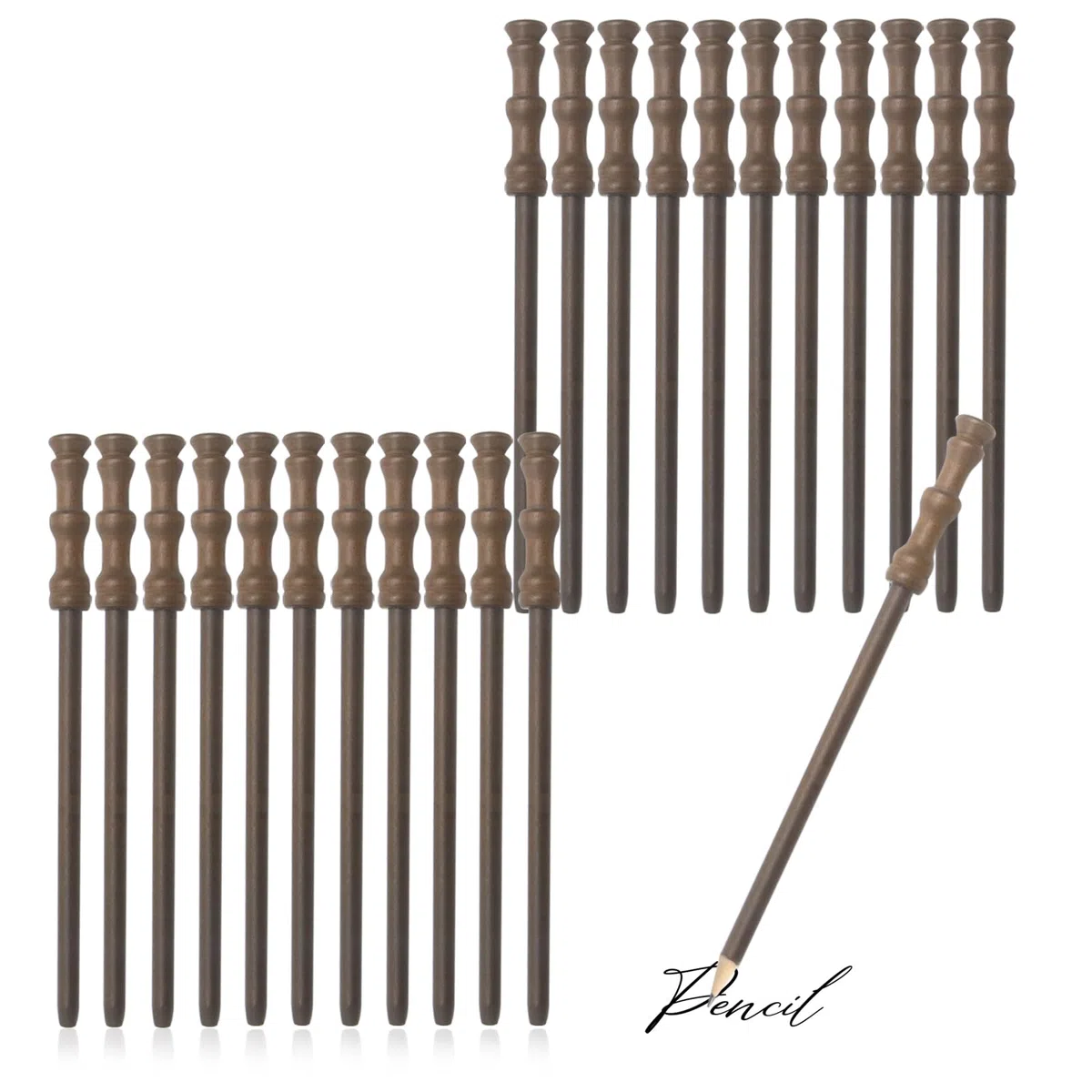 24 matite a bacchetta,forniture per feste per feste di compleanno magic,regalo di compleanno, riempitivi per borse Goody, Halloween decorazioni, premi scolastici