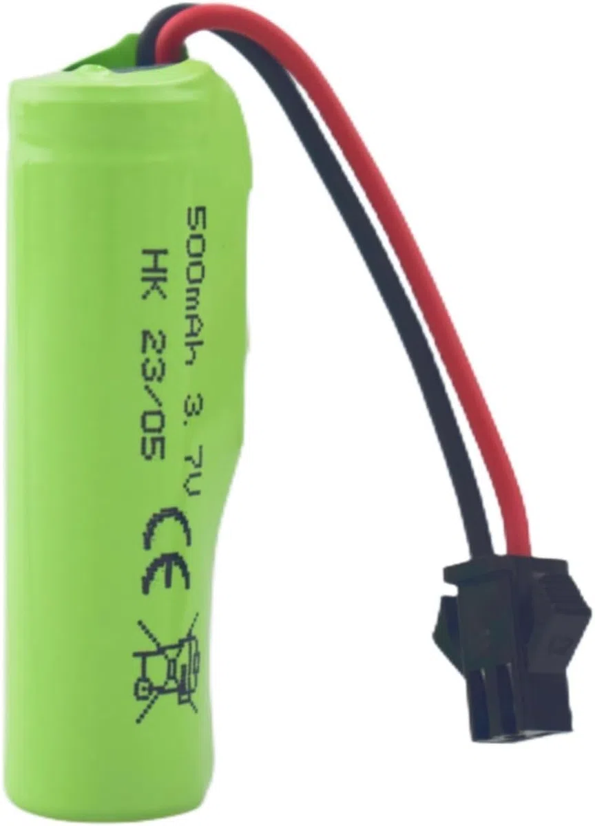 YUNIQUE GREEN-CLEAN-POWER - 2 Pezzi Batterie al Litio 3.7V 500mAh Compatibili con Auto DE35 DE38 DE40 DE50 TB202 TB201 TM201 TM202 TC141 DE44 DE55 RC con cavi USB Verde