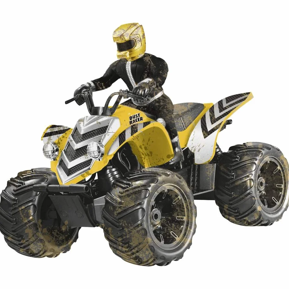 Revell Control Quadbike New Dust Racer I Scala 1:10 I Perfetto per Gli Appassionati di Corsa a Partire dagli 8 Anni I Grandi Pneumatici I Telecomando MHz I per Uso Interno ed Esterno I Quad