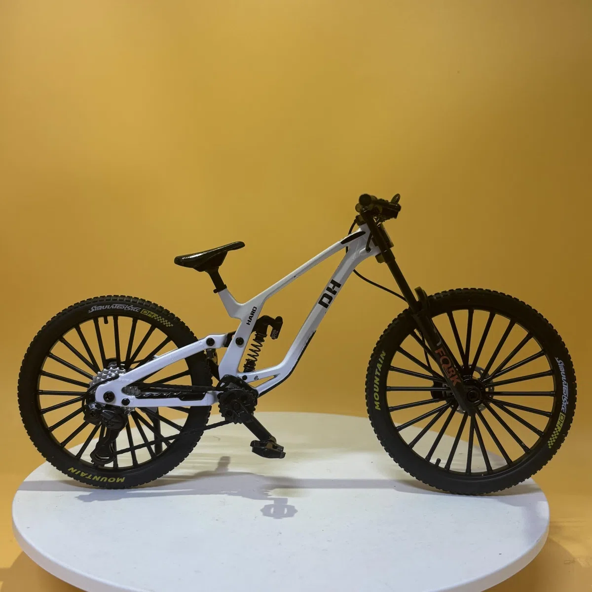 Générique - Mini decorazione per mountain bike, mini bici da dita, giocattolo BMX, mini mountain bike, mini bici (bianco-41)