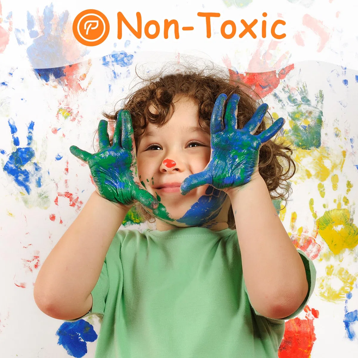 Abeier Vernice per dita 12 colori tempere lavabili bambino, vernice sicura per mani e piedi, forniture artistiche senza disordine per bambino