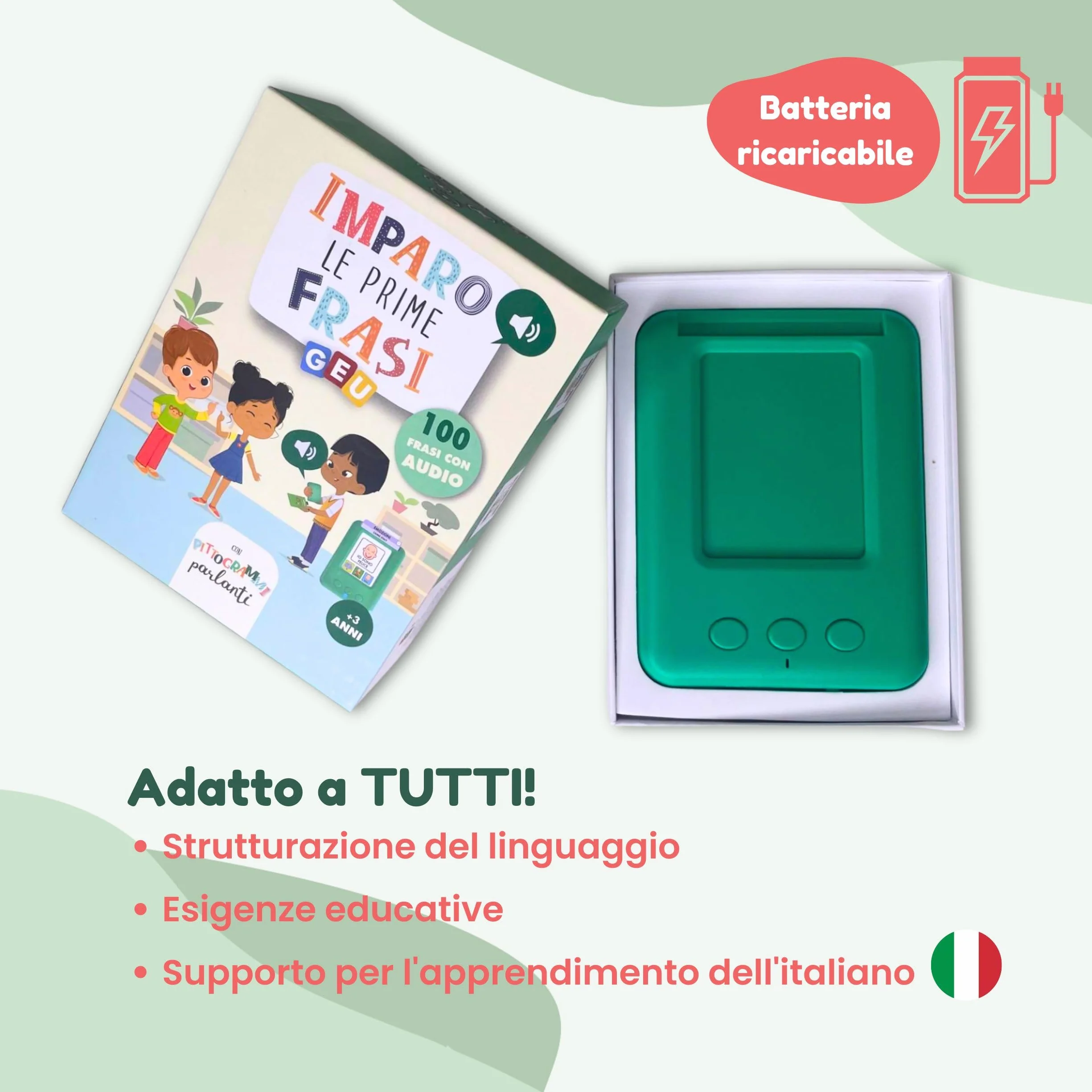 Carte Parlanti Montessori | Giochi Montessori 3 Anni | Flash Card - Giochi per Sviluppare il Linguaggio - Imparo Le Prime Frasi - Editorial GEU (Italiano)