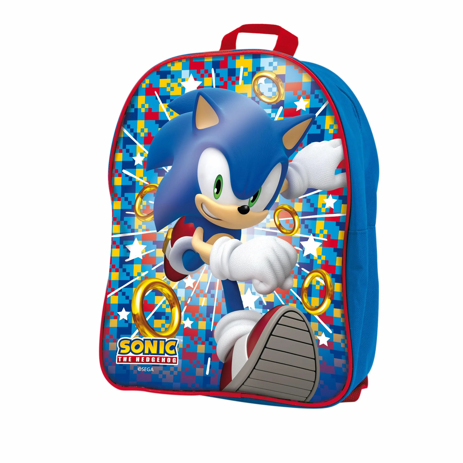 Liscianigiochi- Sonic 2 in 1 Card Games in a Backpack, 104536, Multicolore