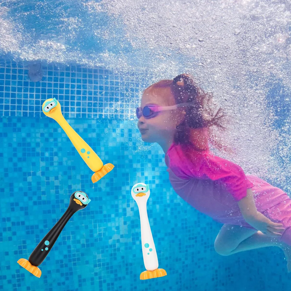 Giocattoli da Immersione, Giochi Piscina Bambini, Giocattoli da Piscina, Set da Giocattolo Subacqueo per Bambini Giocattoli da Piscina Giochi Estivi Gioco Acqua Ragazzi e Ragazze per Bambina