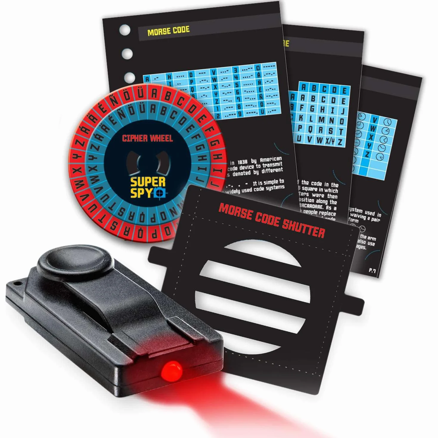 4M 00-03295 KidzLabs Kit della Spia, Kit da Investigatore per Bambini, Gioco Scientifico con codice Morse, Messaggi Invisibili, Appunti Segreti a Raggi X