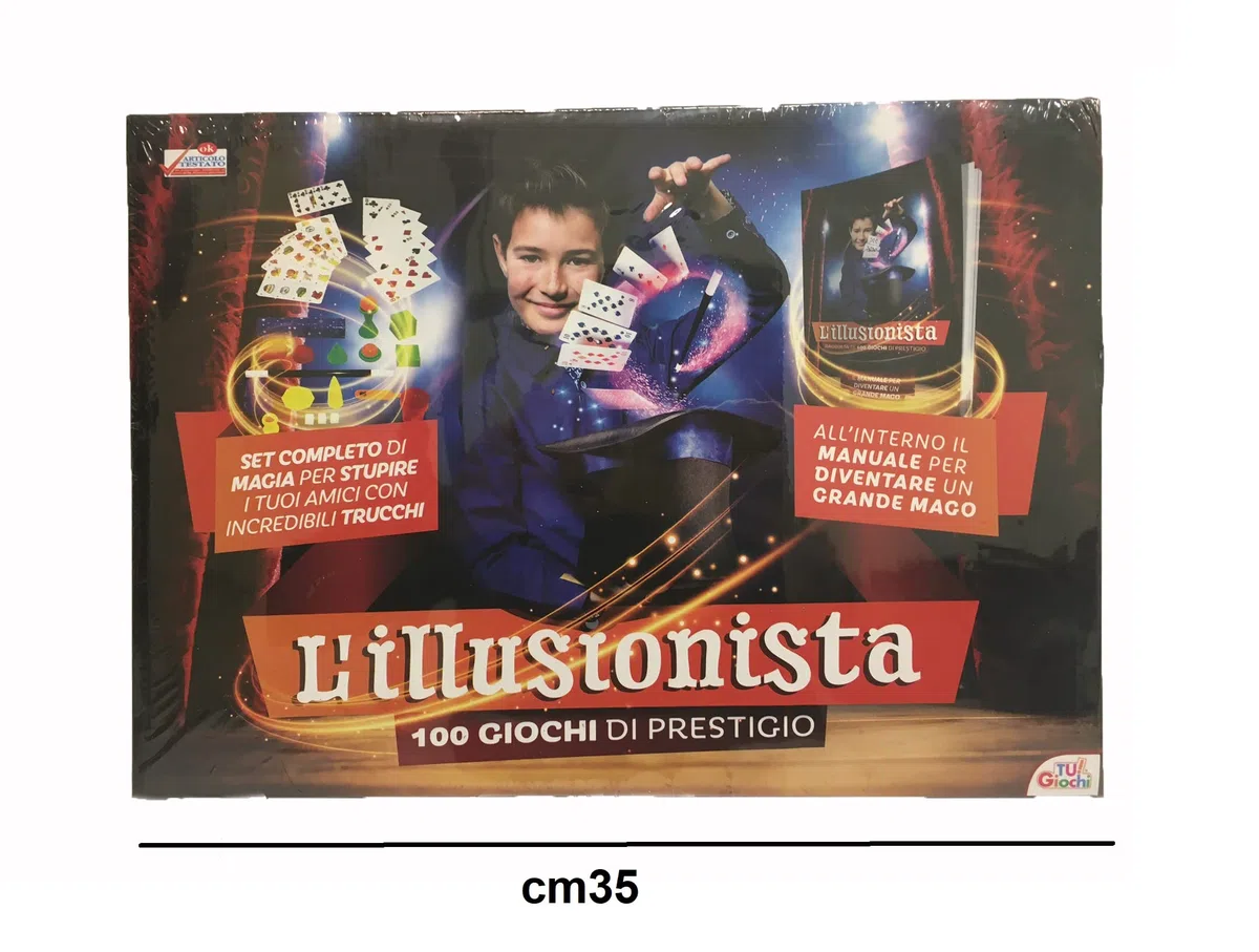 Giochi di Magia Magic Show Gioco di Magia Bambini 100 Trucchi da Illusionista Facili da Imparare Prestigiatore Giochi di Prestigio con Bacchetta Magica Istruzioni Truchi Magici Mago