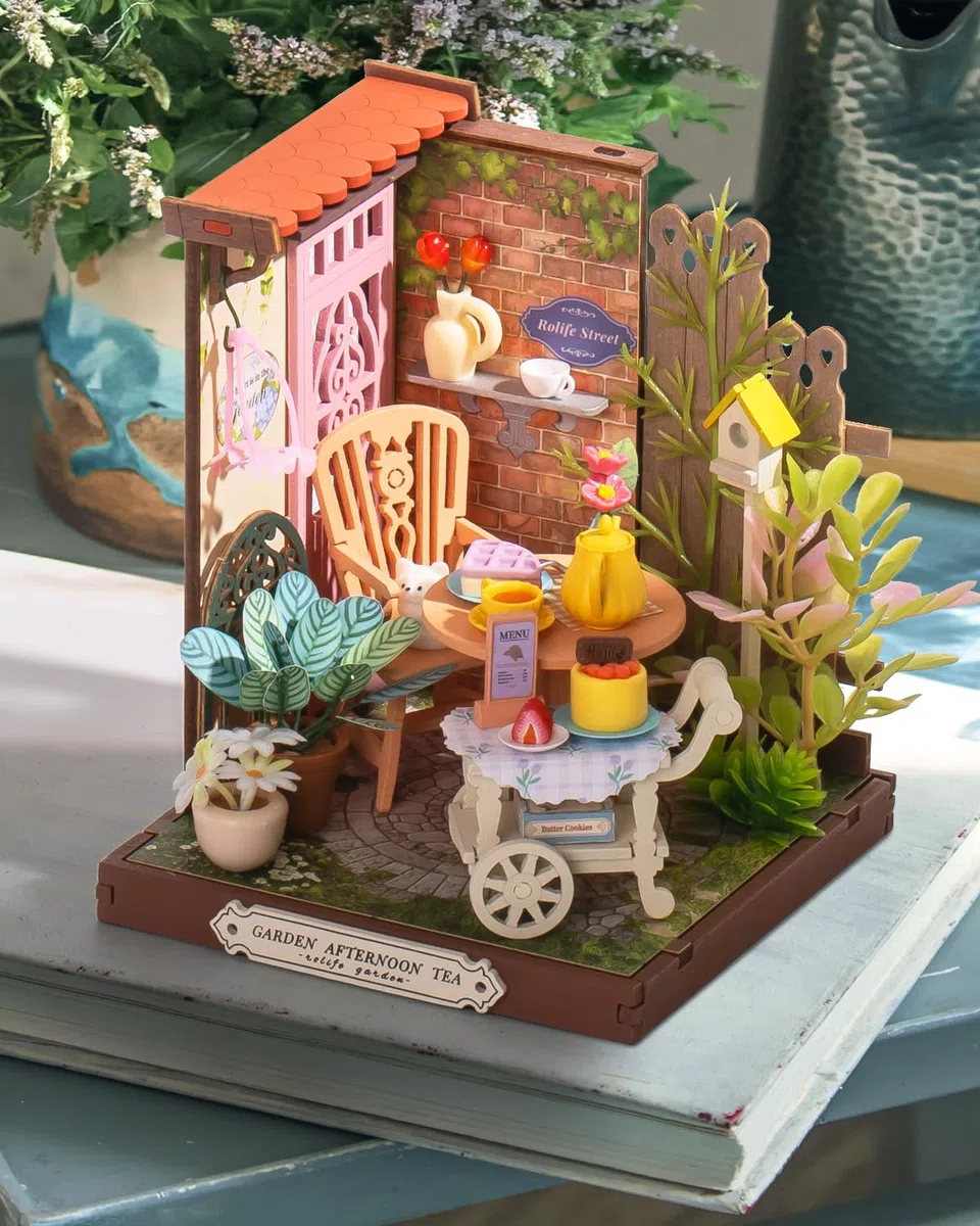 Rolife DIY Miniature House Modellismo Casa in Miniatura da Costruire Modellismo da Costruire Adulti 3D Puzzle Legno Diorama Kit Fai Da Te Regali Bricolage Adulti Insegnante Bimba Femmina