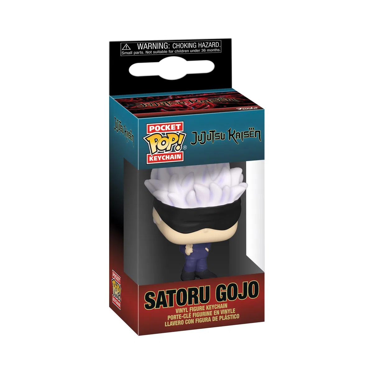 Funko Pop! Keychain: JJK - Satoru Gojo - Jujutsu Kaisen - Mini Figura in Vinile da Collezione Novità Portachiavi - Riempitivi per Calze - Idea Regalo - Merchandising Ufficiale - Anime Fans