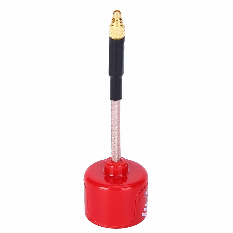 Antenna da 5,8 GHz, antenna da 5,8 GHz 3dBi RHCP ad alto guadagno circolare polarizzata adatta per FPV Racing Drone Accessori per parti RC Rosso(Straight MMCX)