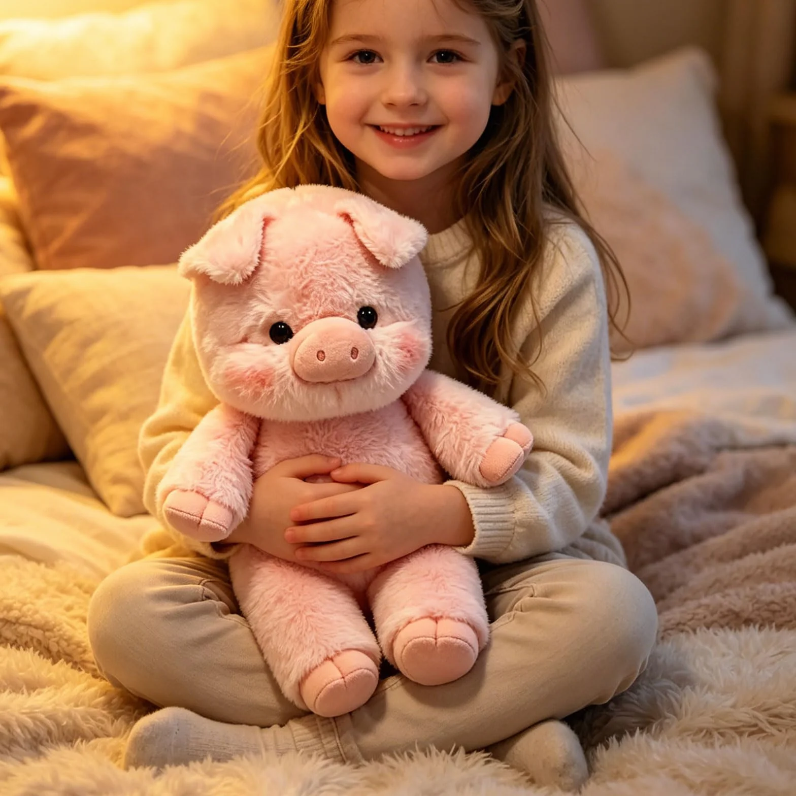 Peluche Che Corre- Peluche mucc a 45cm Cuscino Morbido E Soffice,Bambola Da Collezione A Forma Di Pecora In Stile Cartone Animato, Animale Di Pe luche Per Uomini, Donne, Bambini E Ragazzi