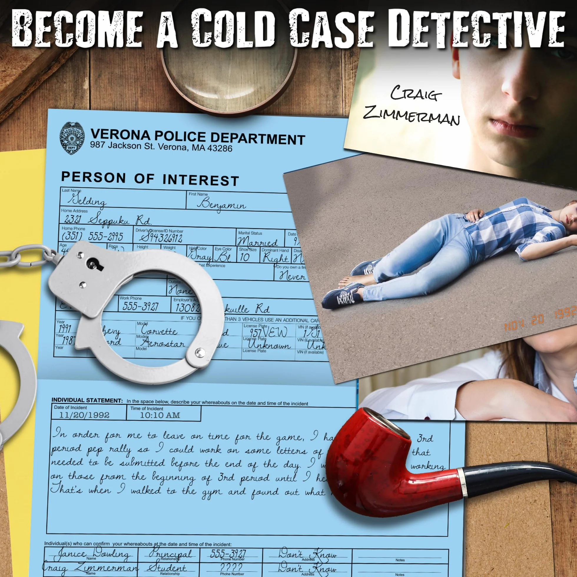 Unsolved Case Files | Banks, Jamie - Cold Case Murder Mystery Game | Riesci a risolvere il crimine?