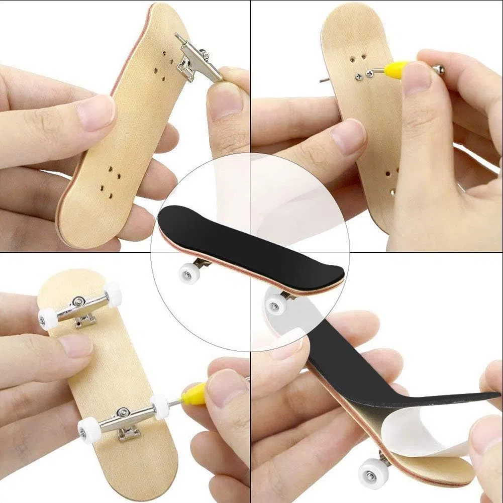 Mini Skateboard Da Dita, Finger Skateboard Giocattolo Legno Di Acero Mini Skate Fingerskate per Giocare o Come Decorazione
