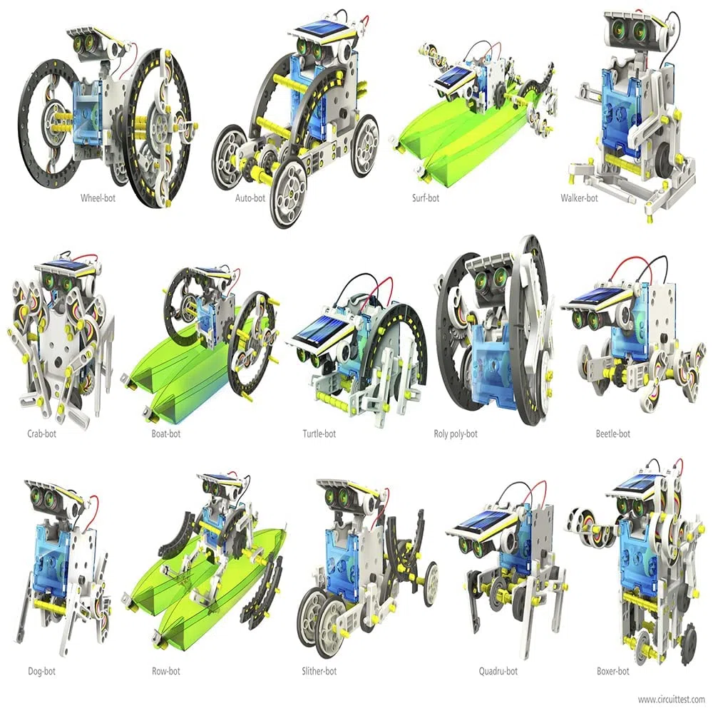 15 in 1 Solar Robot - Solar Toy Kit - 15 modelli di costruzione