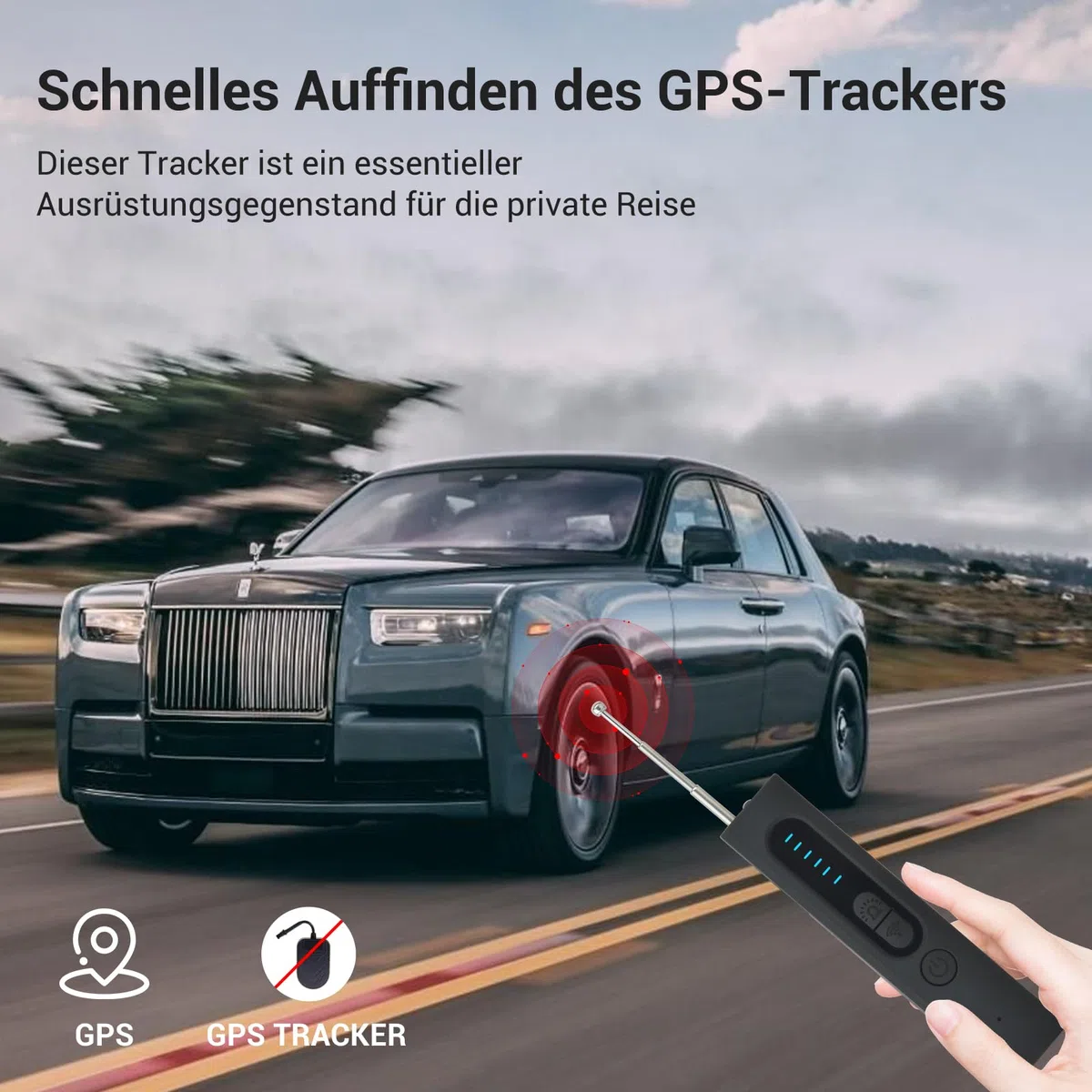 Rilevatore di Telecamera Micro Spia: Rilevatore di Bug RF Senza Fili per Telecamera Nascosta, Anti-Spia GPS Tracker Scanner Nascosto GSM Dispositivo di Ascolto Finder per Ufficio a Casa Hotel